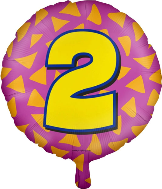 Folieballon Happy Party 2 jaar