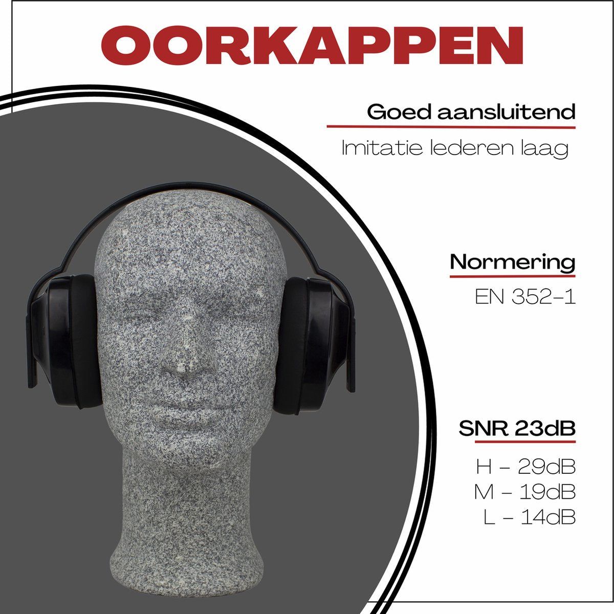 Oorkappen Climax 10 - Gehoorbescherming - 23dB - Geluiddempende Koptelefoon