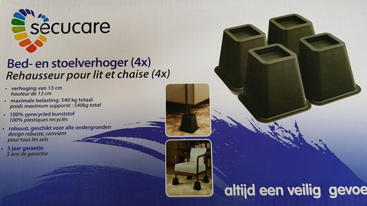 Secucare Bed- en stoelverhoger 4x