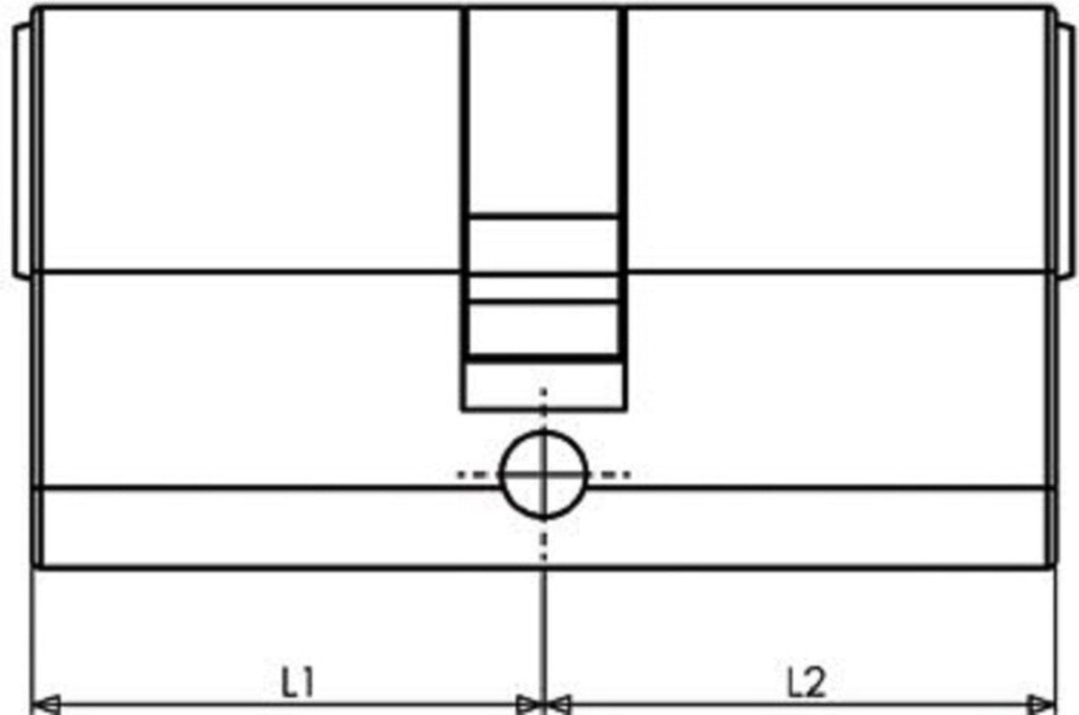 VEILIG veiligheidsprofielcilinder Expert S7 30/30 SKG3 (set van 4 stuks gelijksluitend)