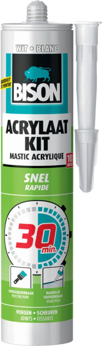 acrylaat kit half uur snel