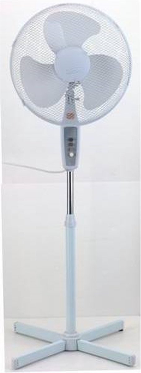 Statiefventilator - 3 standen - 40 CM - wit