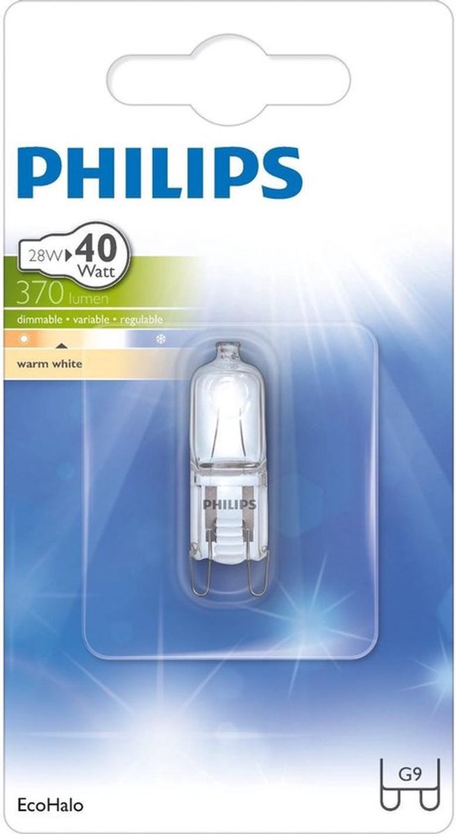 Philips Halogeen Lampje G9 28Watt MV Caps 28W G9 230V CL 1BS/15