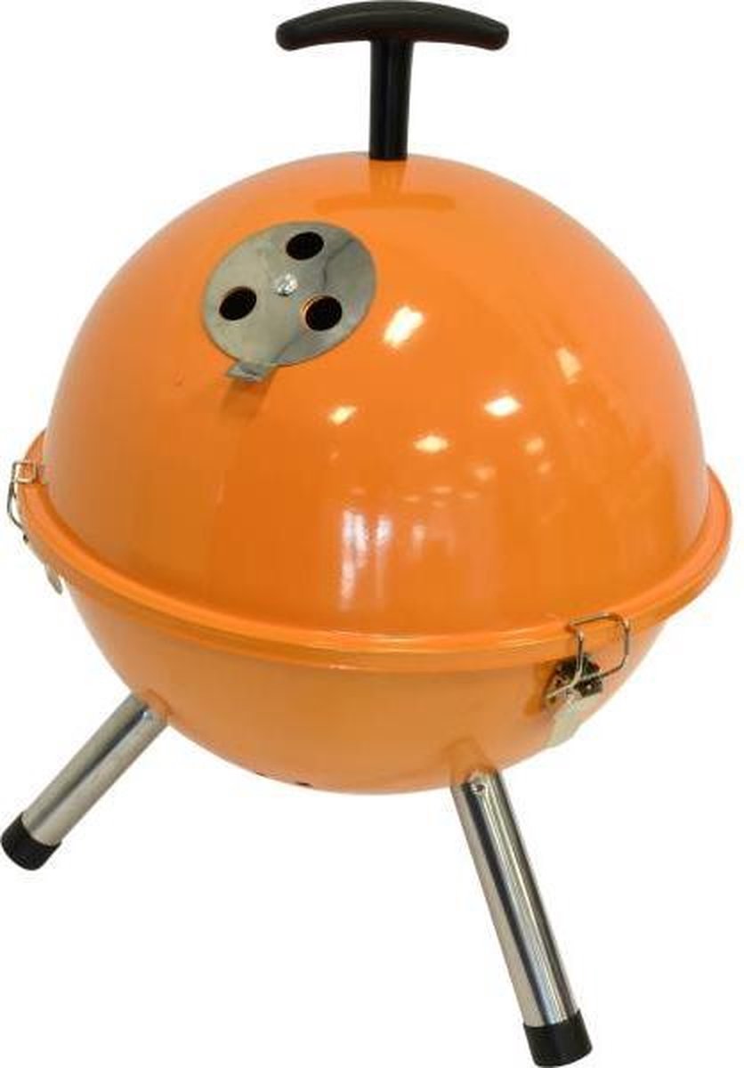 EezyLife Barbecues Houtskool barbecue - barbeque tafelmodel �32cm, oranje